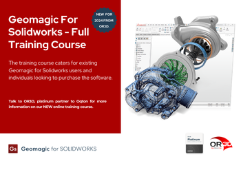 OR3D launch new and online Geomagic For Solidworks course